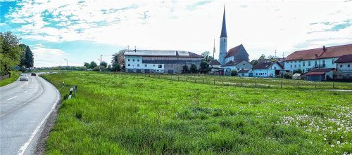 In diesem Bereich des Areals entstehen vier Wohngebäude mit mindestens 60 Wohnungen. Ein gewaltiges Projekt für den Ort Ostermünchen. Foto stache