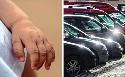 In Kolbermoor wurde ein unbeaufsichtigtes Neugeborenes im Auto entdeckt (Symbolbild). Foto dpa