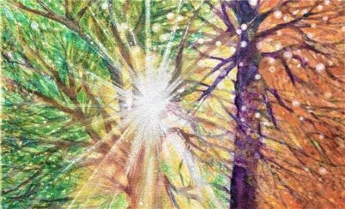 Kunst trifft Natur: Ein Werk von Claudia Simon. Foto  Gemeinde Seeon-Seebruck