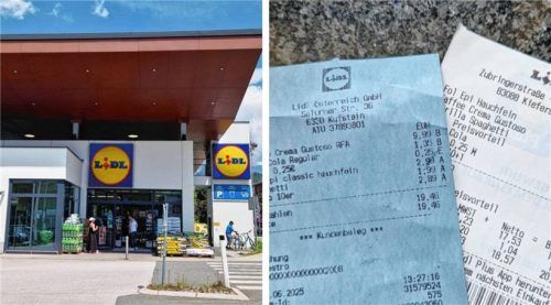 Lidl gibt es in Österreich und Deutschland: Unterscheiden sich auch hier die Preise bei alltäglichen Lebensmitteln? Foto Sophie Mischner