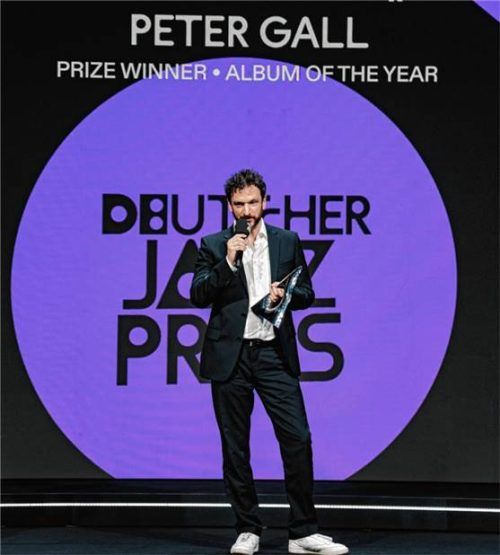 Peter Gall bedankte sich vor allem bei den Mitgliedern seiner Band.Foto winter