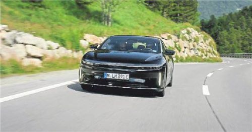 Rekord: Der Lucid Air GT fuhr 1205 Kilometer weit. Foto Lucid