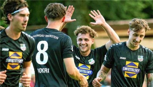 Traumlos in der zweiten Toto-Pokal-Runde: Traunstein trifft auf Burghausen – und möchte wieder jubeln.Foto mb.presse