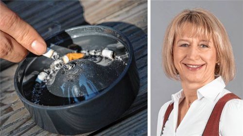Wird das Rauchen im Biergarten bald verboten? Theresa Albrecht von der Dehoga-Kreisstelle Rosenheim hält nicht viel von der Idee. Foto Andreas Gebert (dpa), privat