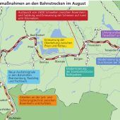 Bahn-Bauarbeiten: Ab 2. August wird’s wild