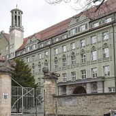 Drohne kreist über Polizeipräsidium