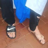 Mit Schlappen vom Berg gerettet