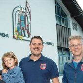 Heiliger Florian trägt ein frisches Gewand