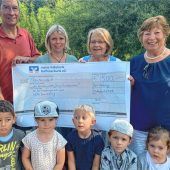 Spende für neues Klettergerüst