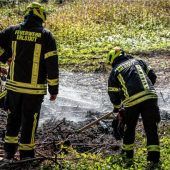 Waldbrand bei Erlstätt schnell gestoppt