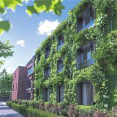 Ein Garten als Teil der Hauswand