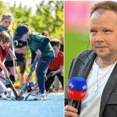Fußball-Kommentator Wolff Fuss: Nachwuchs-Schiri (9) mit Wasser bespritzt