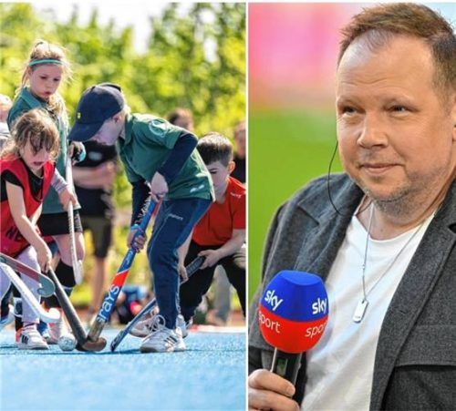 Bei einem Nachwuchshockeyspiel in Rosenheim soll es zu einem Vorfall mit Deutschlands bekanntestem Fußball-Kommentator Wolff Fuss (rechts) gekommen sein. Foto IMAGO/Ulrich Hufnagel