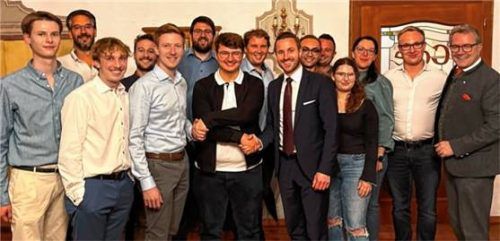 Der neue Vorstand der Jungen Union Rosenheim-Stadt.Foto re