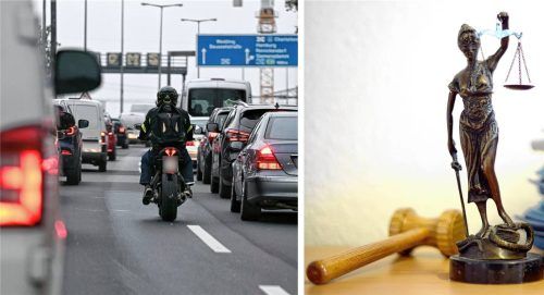 Der schnellste Weg ging für ihn durch die Rettungsgasse – Jetzt steht das Urteil für einen Freisinger Motorradfahrer fest (Symbolbild). Fotos dpa