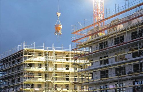 Die Baubranche blickt wegen der Krise im Wohnungsbau angespannt in die Zukunft. Foto dpa
