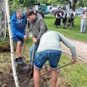 Altschützen und Musiker setzen Jungbuchen