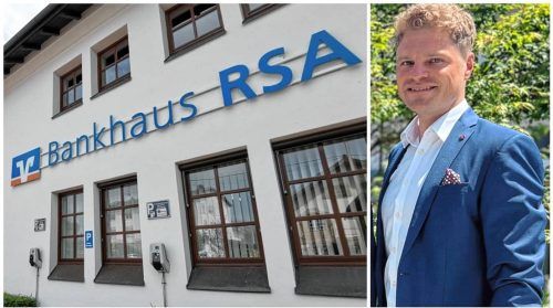 Die Geschäftsstelle des Bankhauses RSA in Soyen. Vorstandsmitglied Direktor Andreas Thalmeier nimmt Stellung. Foto re