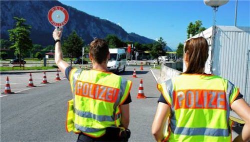 Die Kontrollstelle bei Kiefersfelden. Foto Bundespolizei