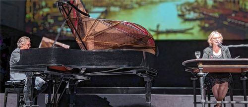 Die Schönheit Venedigs in Texten und Musik: Elke Heidenreich und Marc-Aurel Floros gestalteten beim Immling-Festival eine musikalische Lesung über die Lagunen-Stadt. Foto benekam