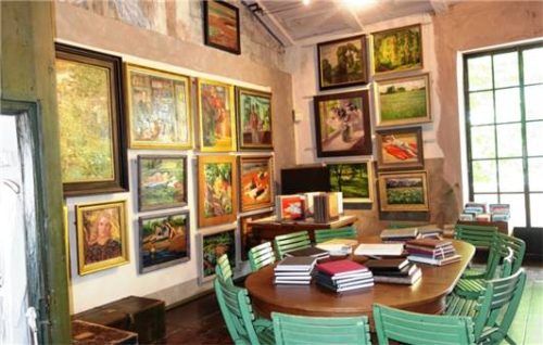 Ein Blick in Exters Atelier.