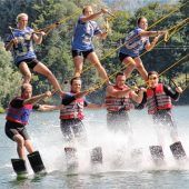 Traumwetter bei Wasserskishow