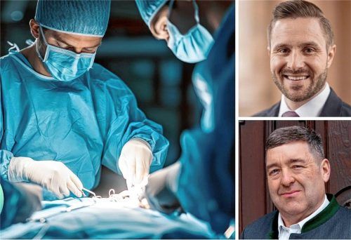 Gibt es Hoffnung für die Herzchirurgie an der Klinik in Vogtareuth? So bewerten die Landtagsabgeordneten Daniel Artmann (CSU, oben) und Josef Lausch (FW, unten) die Krankenhausreform und ihre Folgen für die Region. Foto Adobe Stock/Trezz777/Tobias Koch/Abgeordnetenbüro Lausch