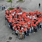 Ein riesiges Herz für die scheidende Konrektorin