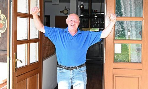Obwohl noch einiges zu erledigen ist, freut sich Kurt Ritter auf die Eröffnung. Foto Schlecker