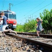 Lebensgefahr an den Gleisen