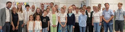 Stolz durften die jungen Künstler über ihre Fortschritte sein. Fotos re