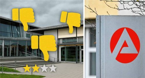 Traunsteins Agentur für Arbeit landet bei einer Analyse von Google-Bewertungen auf dem drittletzten Platz: Was sagt das Amt zur Unbeliebtheit? Fotos Archiv/dpa