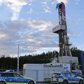 Protest auf dem Bohrturm