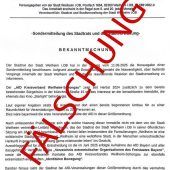 Gefälschtes Amtsblatt verteilt