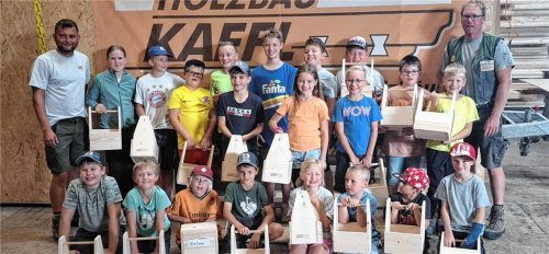 Am Ende des Tages konnten die Kinder ihr Werkstück mit nach Hause nehmen.Foto re