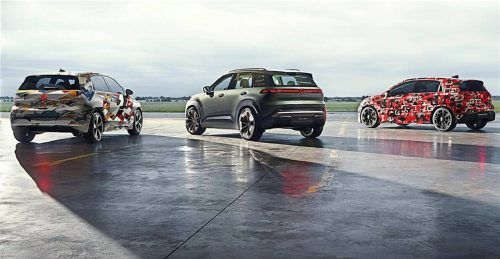 Auf dem Weg zum bezahlbaren Elektroauto: Volkswagen präsentierte auf der IAA ID.Polo, ID.Cross Concept und ID.Polo GTI (von links). Foto VOLKSWAGE