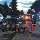 Teurer Frontalzusammenstoß an Kolbermoorer Kreuzung