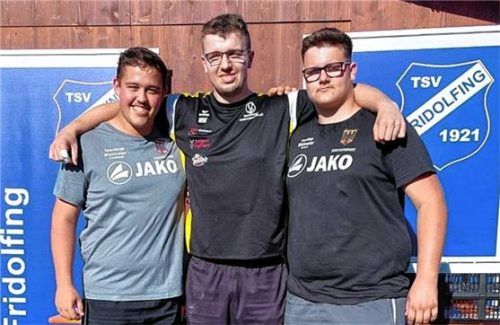 Das U23-Podest: Maximilian Mayer (Mitte) setzte sich gegen Kilian Resch (links) und Luca Rehrl durch.Foto re