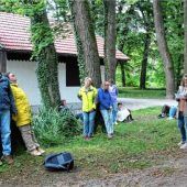 Handicap-Gruppe erlebt die Sinne