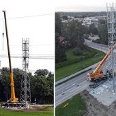 Riesiger Stahlturm sorgt für Aufregung