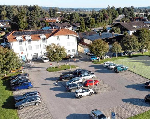 Der Parkplatz Kastanienallee in Bernau wird erweitert. Foto Berger