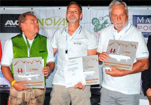 Deutsche Meister: Dirk Stadler (von rechts), Lars Oliver Melzer, Christian Spießberger.