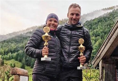 Die beiden Tagesschnellsten: Anna Birnbacher, RSC Schleching, und Nikolaus Lindert, Grabenstätt. Foto  Wunderlich