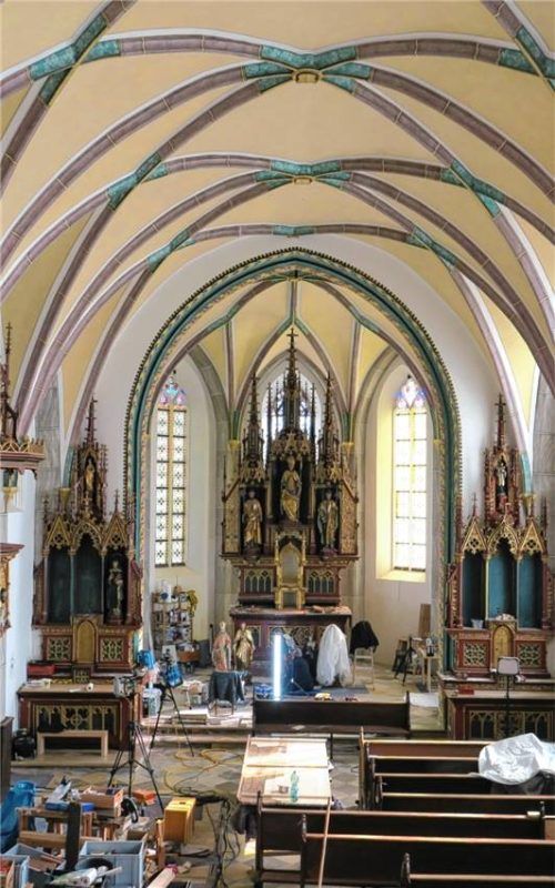 Die Raumschale erstrahlt in neuem Glanz. Alle Wandflächen wurden gereinigt und gepflegt. Fotos baumann