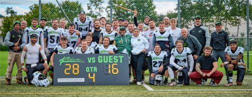 Die Rosenheim Rebels verabschiedeten sich mit einem Sieg aus der Saison.Foto Alexander Gerhardt