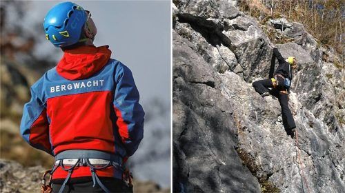 Die Wand im Ruhpoldinger Klettergarten (rechts) ist eigentlich auch für Anfänger geeignet. Wie genau es zu dem tödlichen Fehler des eigentlich erfahrenen 58-Jährigen kam, ist unklar.Fotos dpa/Honervogt
