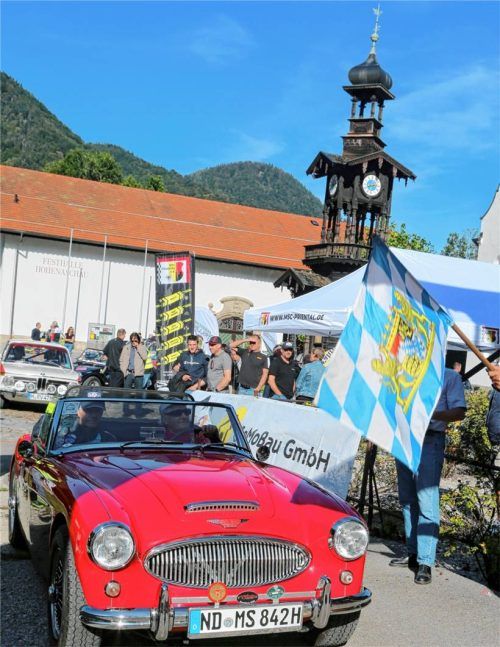 Etwa 35 klassische und historische Fahrzeuge gehen am Sonntag, 28. September, bei der vierten Priental Classic an den Start. Los geht es am Morgen an der Festhalle in Hohenaschau. Foto Archiv MSC Priental