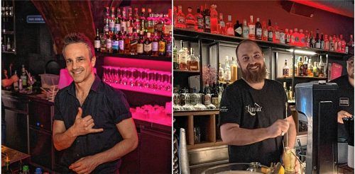 Im „Oscaers“ wird sich infolge des Vorfalls nichts ändern, wie Mario Tabula (links) erklärt. Stichprobenartige Taschenkontrollen wird es weiterhin geben. In der „Lausa“-Bar wird man diese einführen, sagt Betreiber Stephan Rech. Foto privat