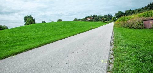 In diesem Bereich an der Straße zwischen Gänsbach und Ratzing erfasste der Pkw die Fußgänger. Foto Berger