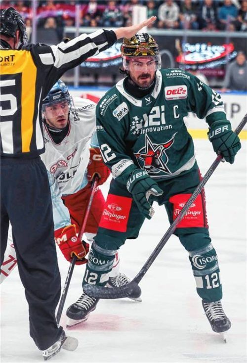 Kapitän C.J. Stretch erzielte den ersten Starbulls-Treffer der neuen Saison.Foto Christian Mühlhofer